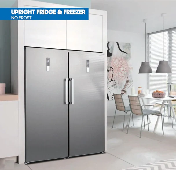 *OPEN BOX* POWERPOINT Hybrid 380L Freezer (or Fridge) - Inox - 185x71cm |  P1271185MFZIN - Image 4