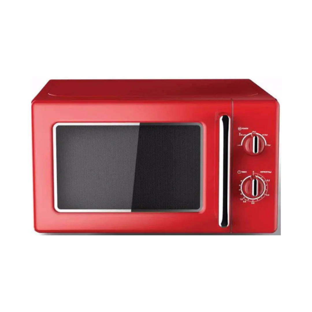 PowerPoint 700W Retro Style Microwave Red | P22720MRRD