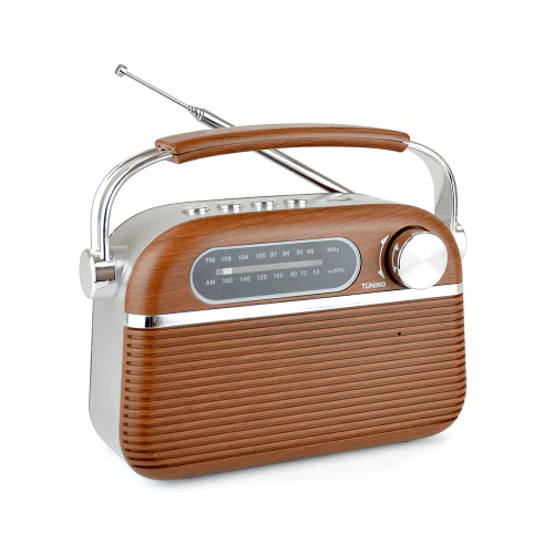 LLOYTRON AM/FM BT MP3 Vintage Radio - Wood Effect | PP6403 - Image 2