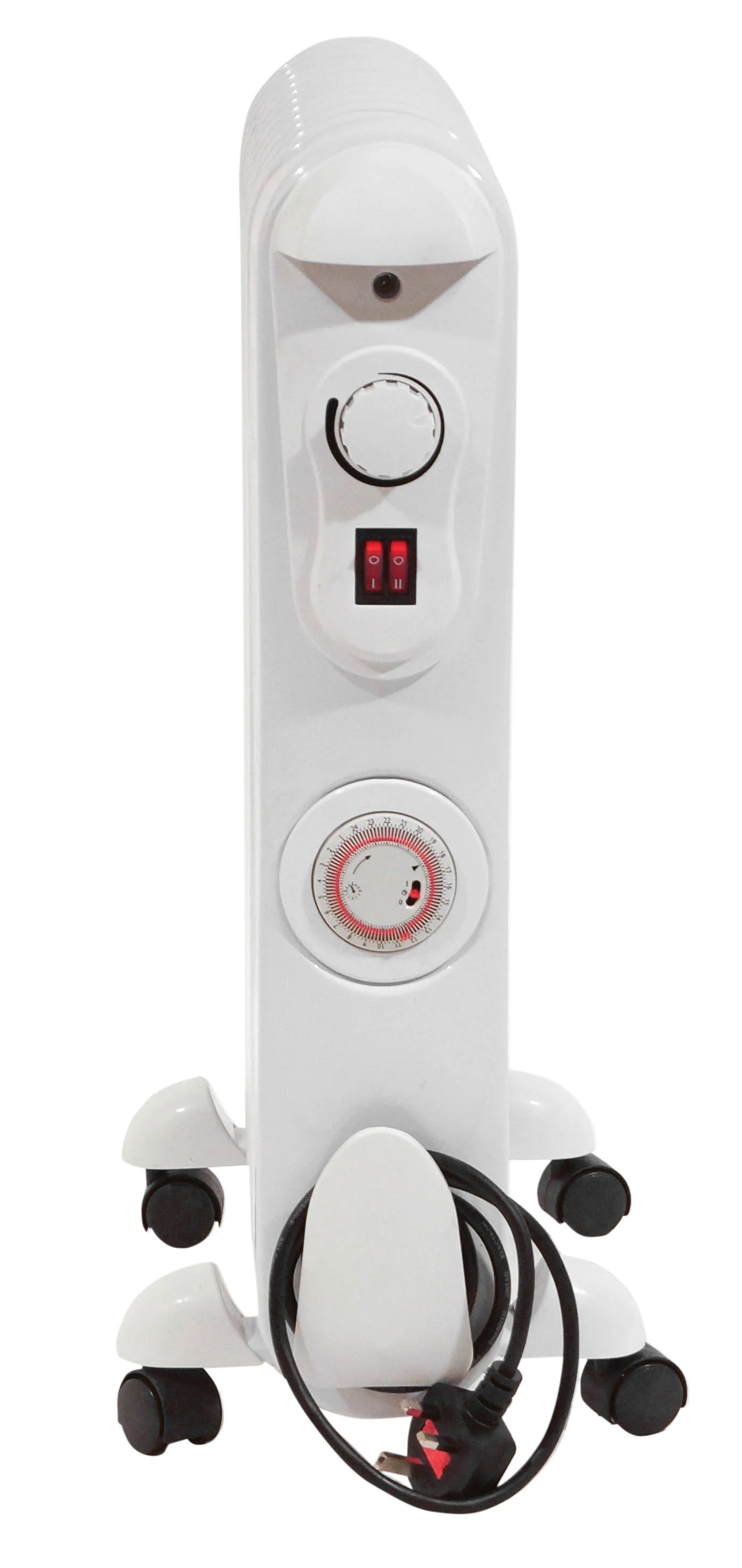 *OPEN BOX* Prem-I-Air Fin Oil Filled Radiator 2.5 kW 11 with 24 Hour Timer | EH1846 - Image 2