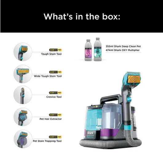 Shark StainStriker HairPro Pet Stain & Spot Cleaner | PX250UKT - Image 3