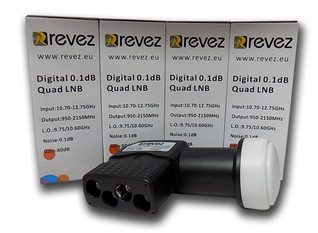 REVEZ Quad LNB HD 4K 3D | QLP-4 - Image 3