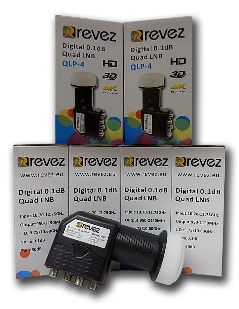 REVEZ Quad LNB HD 4K 3D | QLP-4 - Image 4