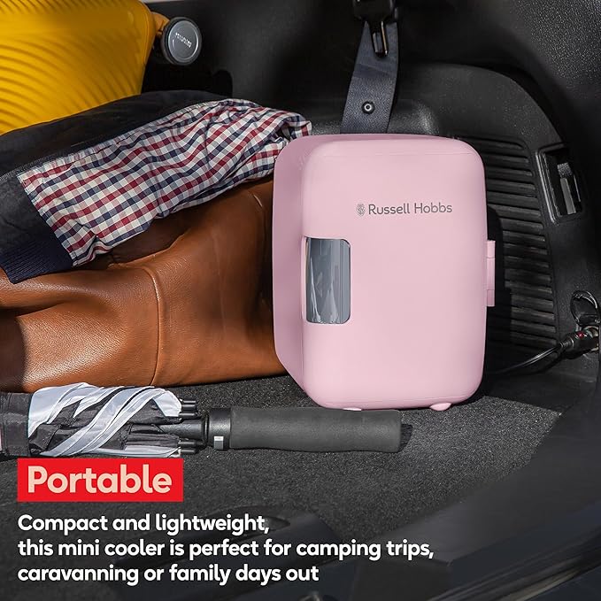 Russell Hobbs Mini Fridge 4L/6 - Pink | RH4CLR1001P/RH - Image 4