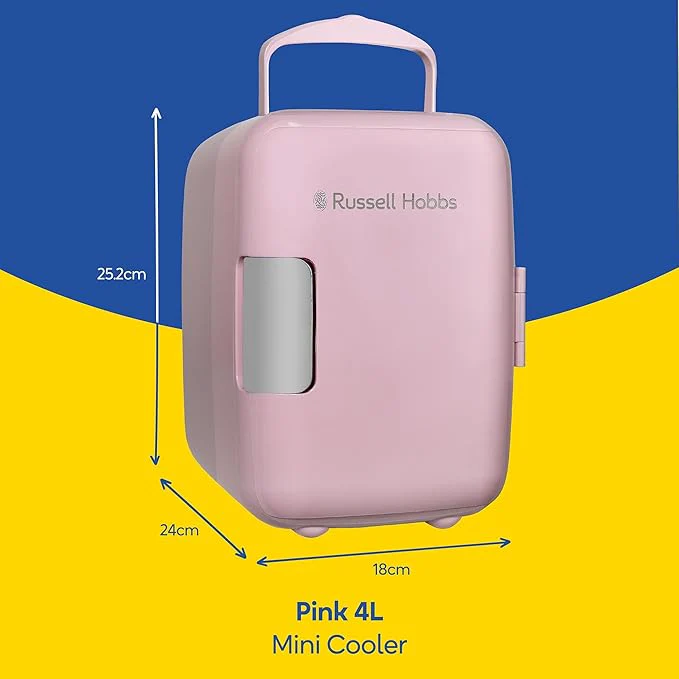 Russell Hobbs Mini Fridge 4L/6 - Pink | RH4CLR1001P/RH - Image 7