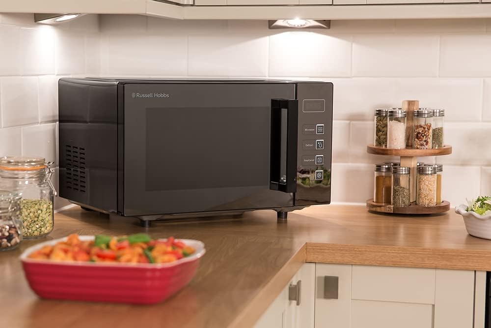 *OPEN BOX* Russell Hobbs Easi 23L Freestanding Solo Flatbed Microwave - Black | RHEM2301B/RH - Image 6