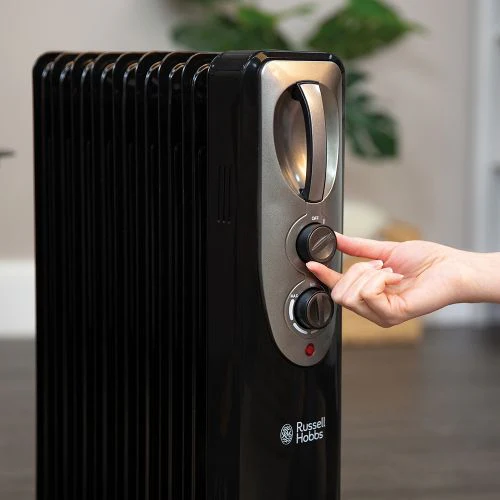 RUSSELL HOBBS Oil Filled Radiator 9 Fin 2KW - Black | RHOFR5002B - Image 5