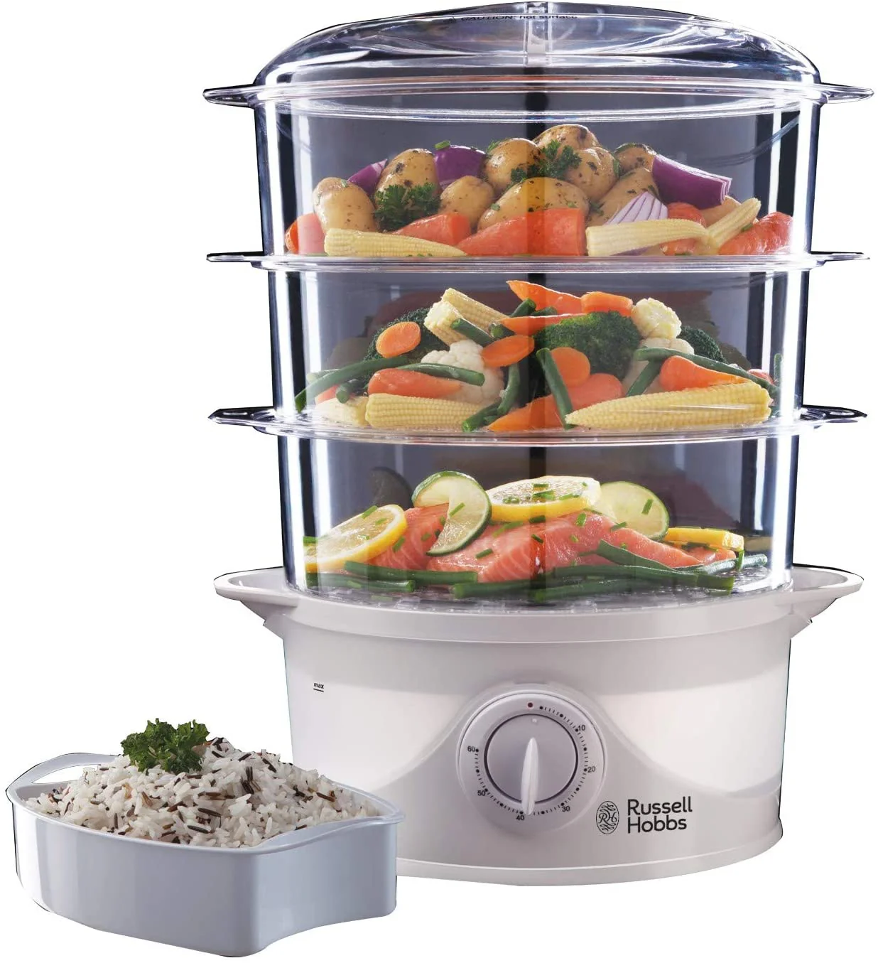 Russell Hobbs 3-Tier Food Steamer | 21140 - Image 2