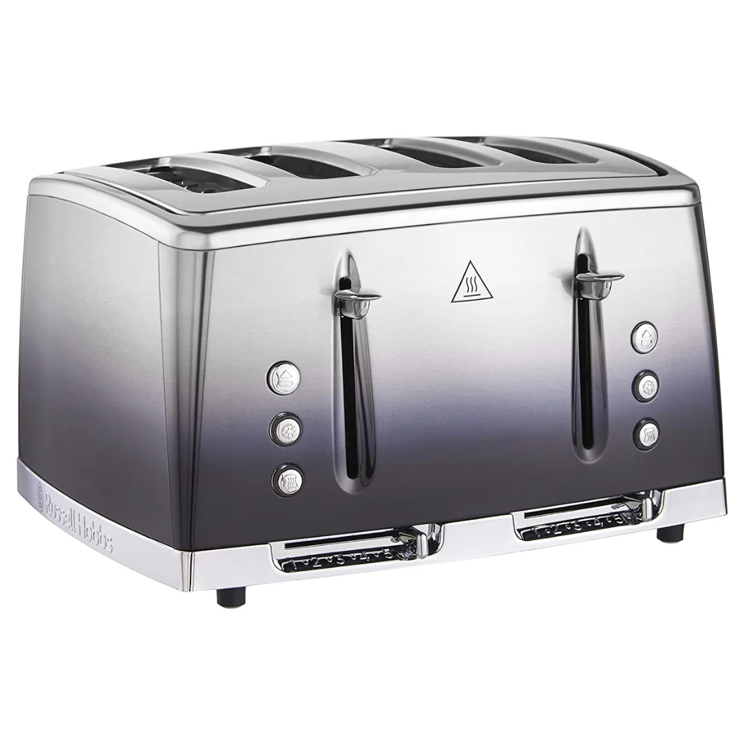 Russell Hobbs Midnight Blue Eclipse Polished Stainless Steel Ombre Four Slice Toaster | 25141