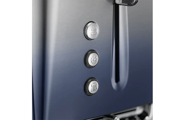 Russell Hobbs Midnight Blue Eclipse Polished Stainless Steel Ombre Four Slice Toaster | 25141 - Image 4