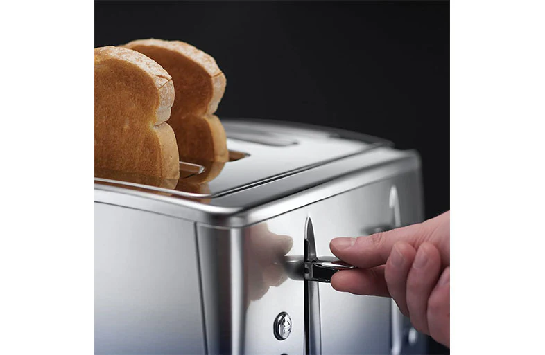 Russell Hobbs Midnight Blue Eclipse Polished Stainless Steel Ombre Four Slice Toaster | 25141 - Image 6