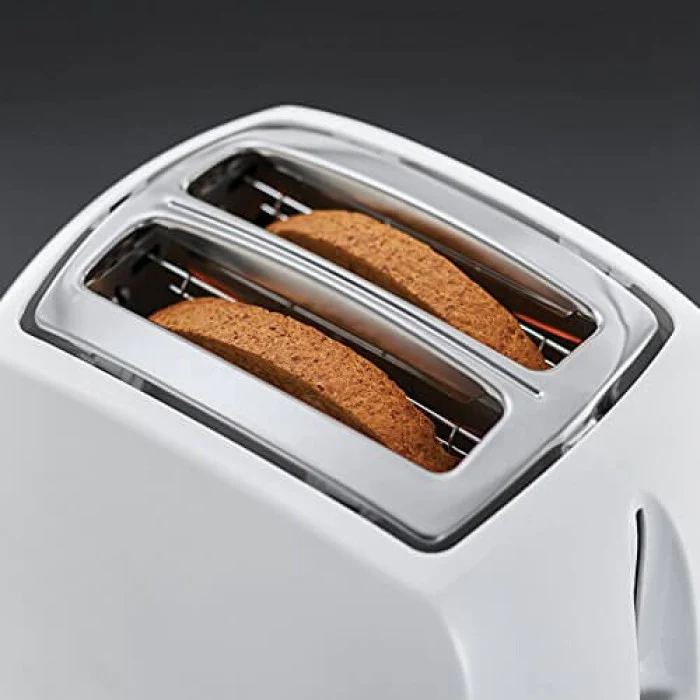Russell Hobbs Two Slice Textures Toaster, White | 21640 - Image 4