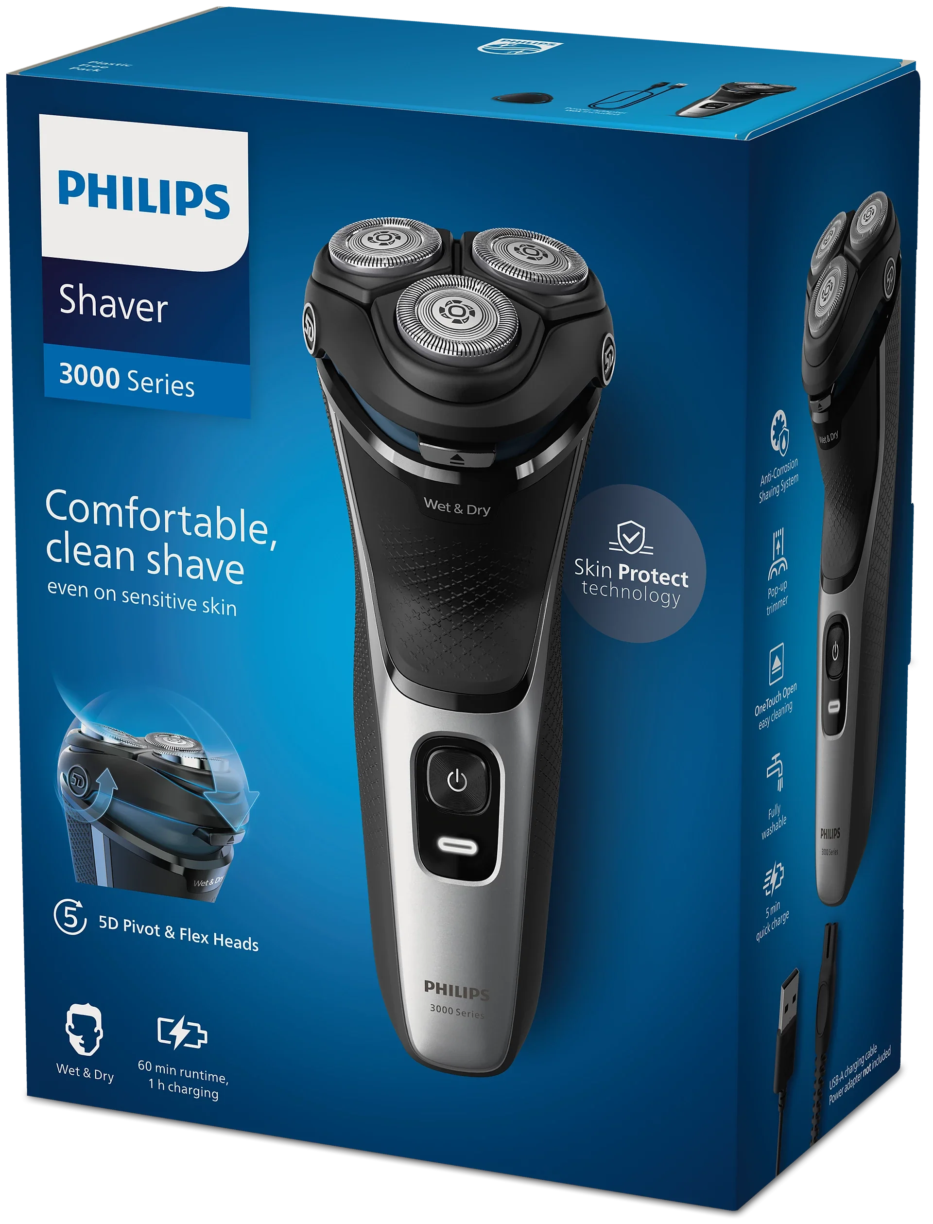 Philips Series 3000 Wet & Dry Electric Shaver | S3143/00 - Image 7