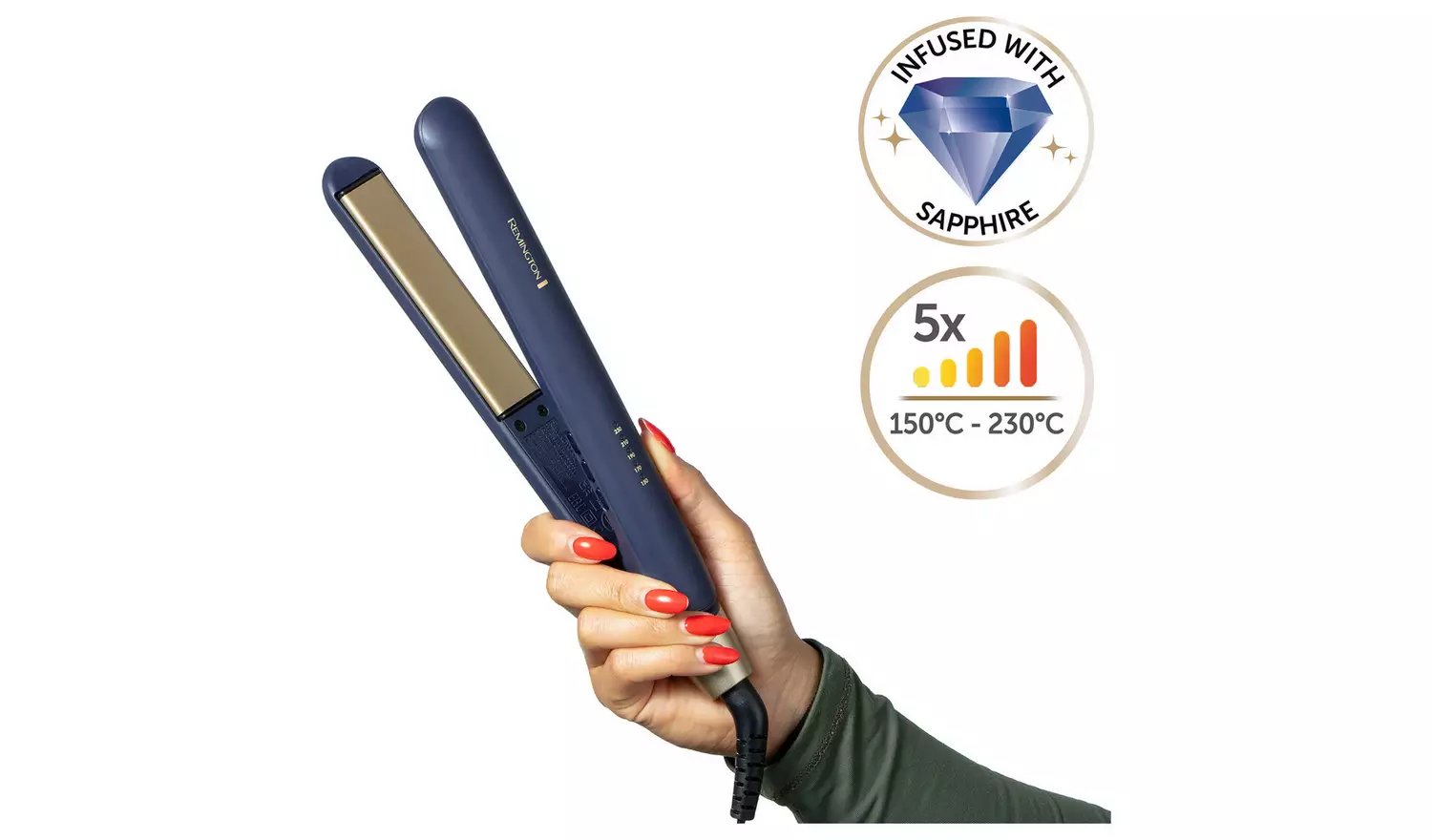 Remington Sapphire Luxe Hair Straightener | S5805 - Image 5