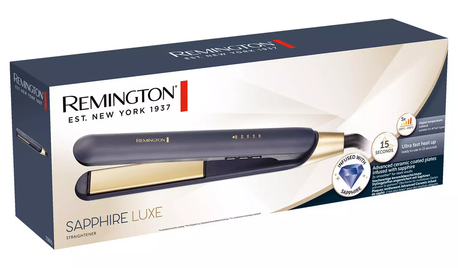 Remington Sapphire Luxe Hair Straightener | S5805 - Image 6