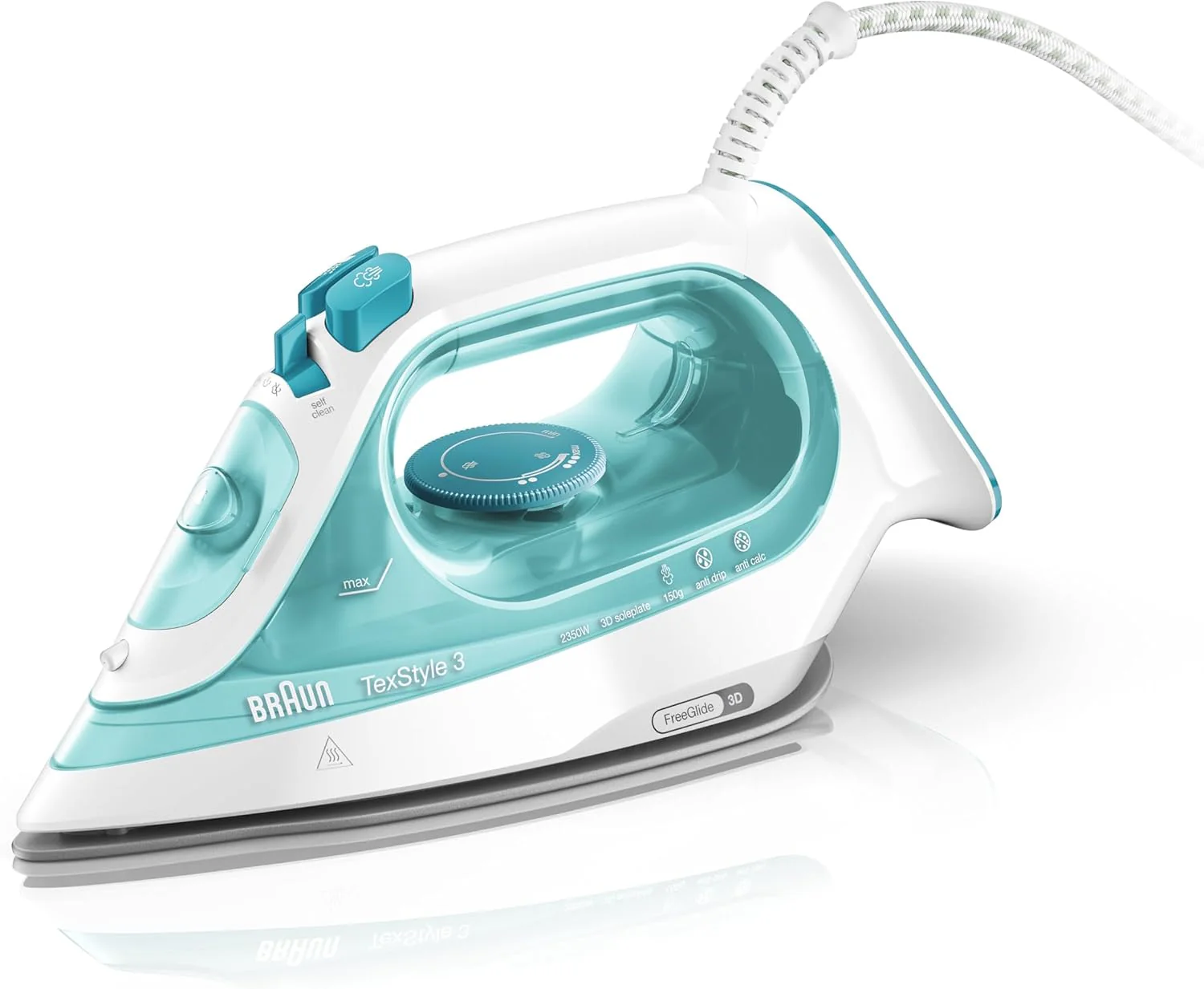 Braun TexStyle 3 Steam Iron - Turquoise | SI3041 - Image 2