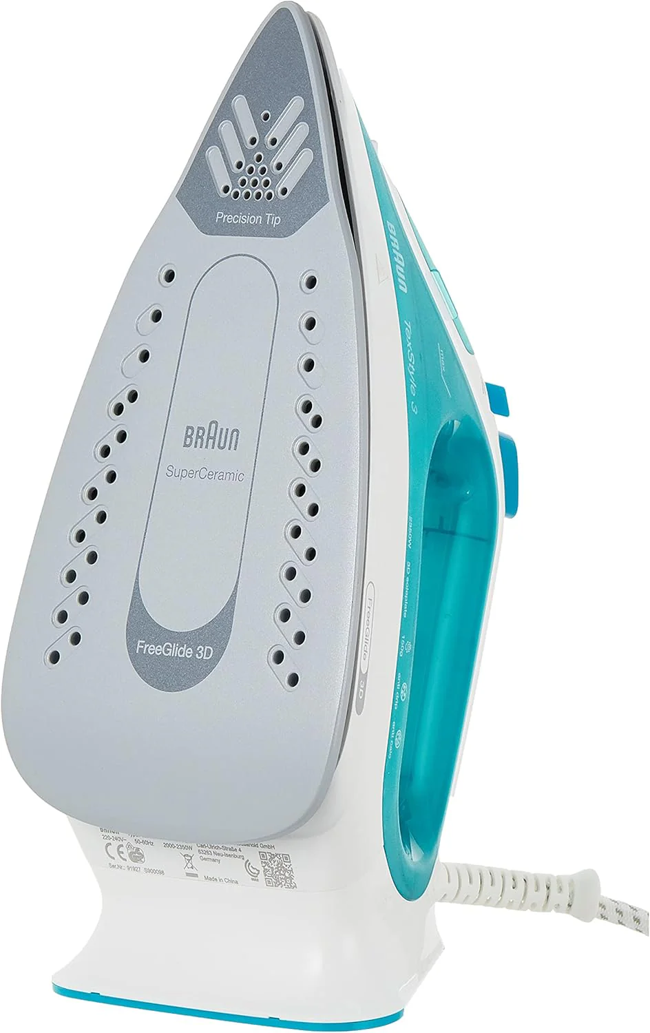 Braun TexStyle 3 Steam Iron - Turquoise | SI3041 - Image 3