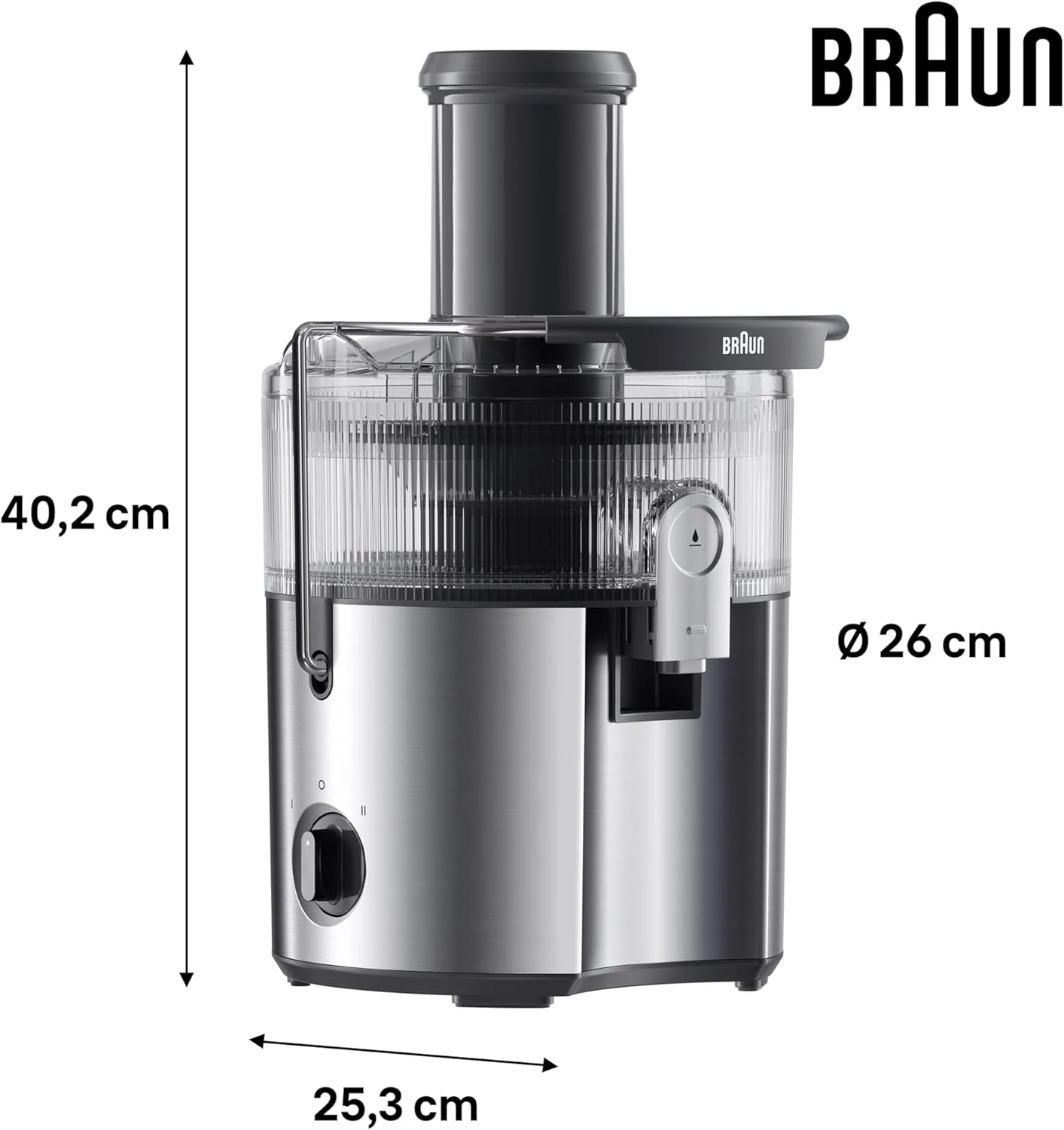 Braun MultiJuice 7 Spin Juicer - Grey | SJ7000GY - Image 3