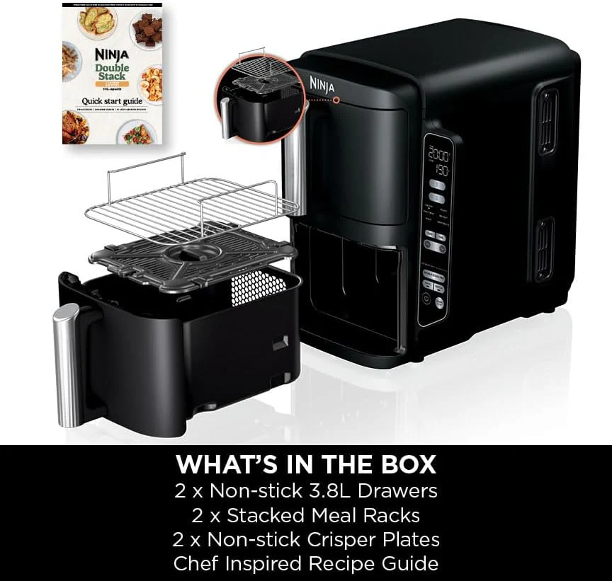 Ninja Double Stack 2-Drawer Air Fryer 7.6L | SL300UK - Image 8