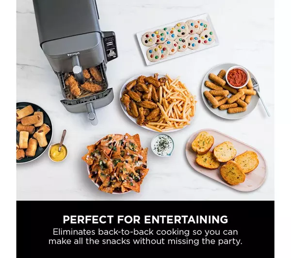 Ninja Double Stack XL Air Fryer 9.5L Capacity, 6 Cooking Functions, 8 Portions - Grey | SL400UK - Image 12