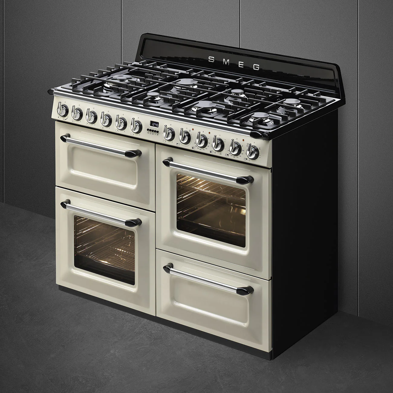 Smeg 110x60 cm Victoria Dual fuel Cooker with Gas Hob - Cream | SMG TR4110P1 - Image 7