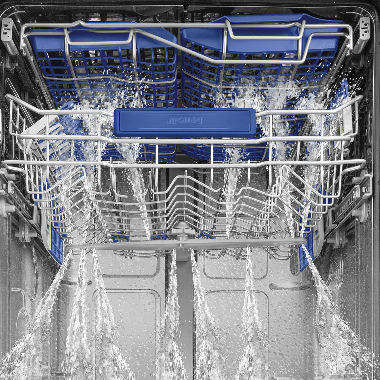 Smeg 60cm Integrated 13 place dishwasher - Silver, Universal Design | SMG DI323BL - Image 10