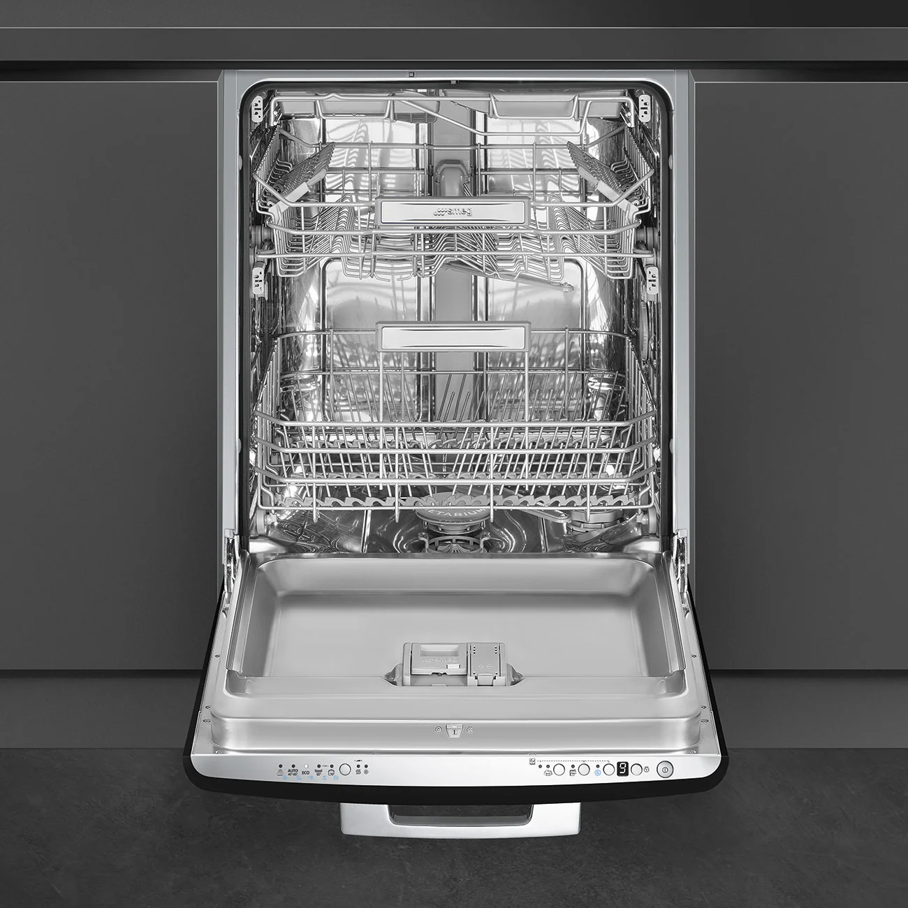 Smeg 60cm Retro Style Undercounter 13 Place Built-In Dishwasher - Black | SMG DIFABBL - Image 3