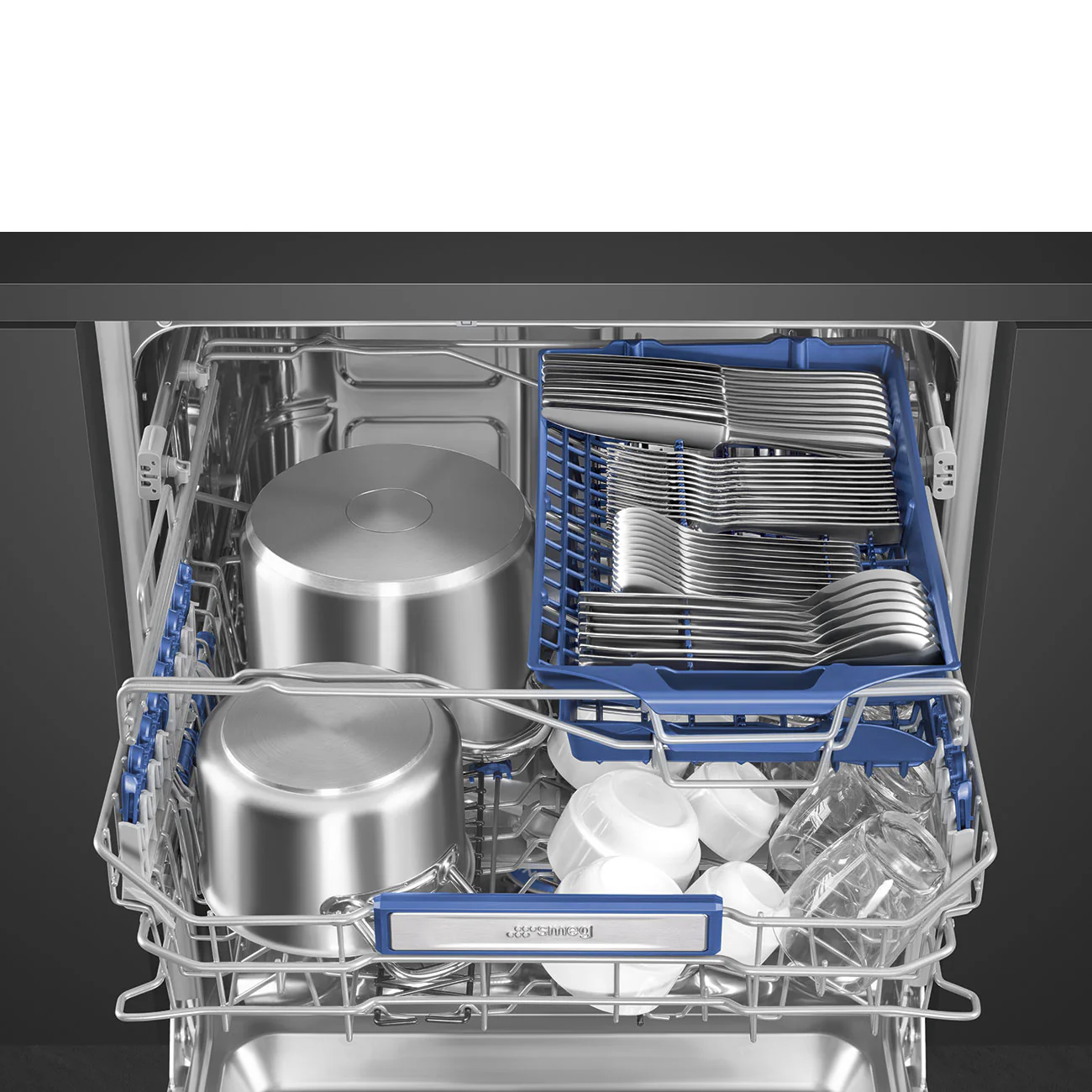 Smeg 60cm Semi-professional Fully-integrated built-in 14 Place dishwasher - Universal Aesthetic | SMG ST323PM - Image 8