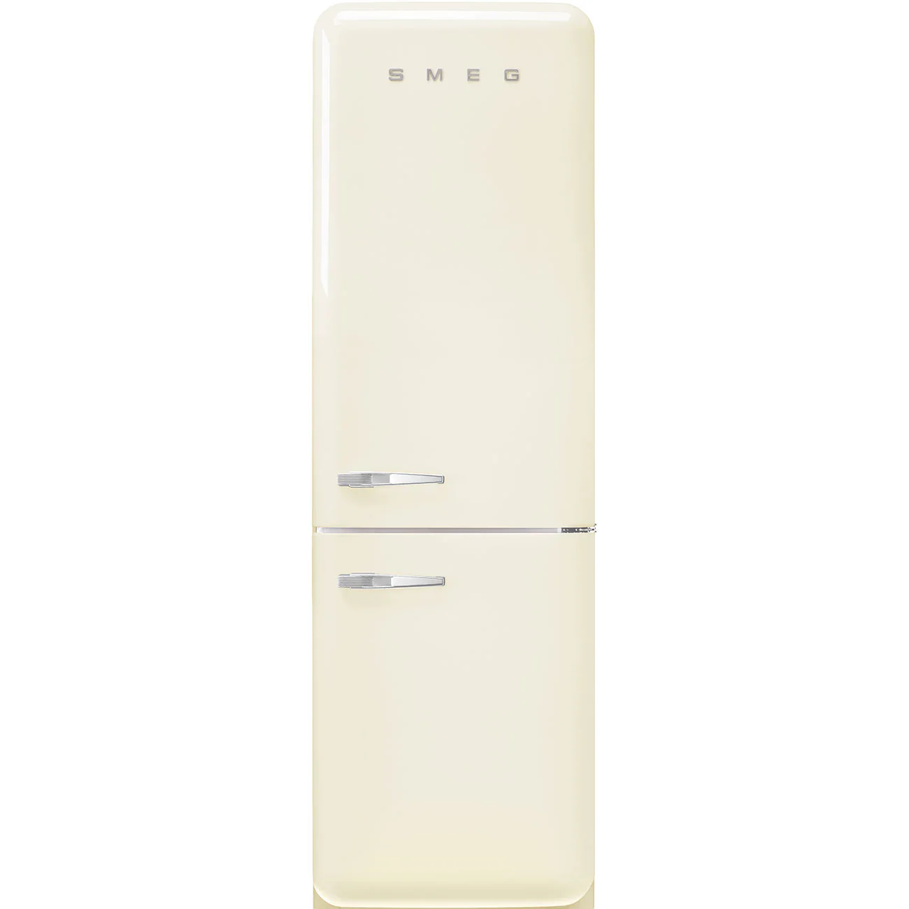 Smeg 60cm Retro Style 60/40 Fridge Freezer with NoFrost, Right Hand Hinge - Cream | SMG FAB32RCR6UK