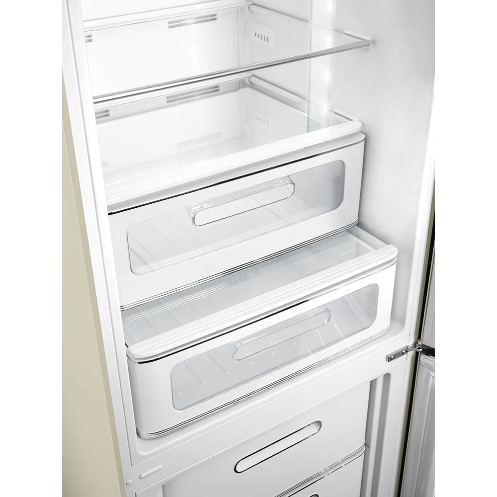 Smeg 60cm Retro Style 60/40 Fridge Freezer with NoFrost, Right Hand Hinge - Cream | SMG FAB32RCR6UK - Image 5