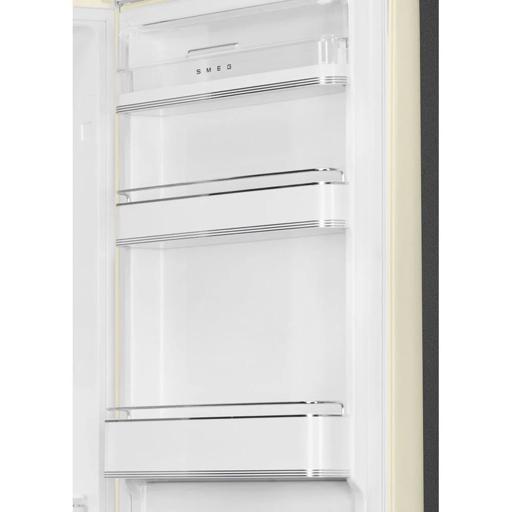 Smeg 60cm Retro Style 60/40 Fridge Freezer with NoFrost, Right Hand Hinge - Cream | SMG FAB32RCR6UK - Image 6