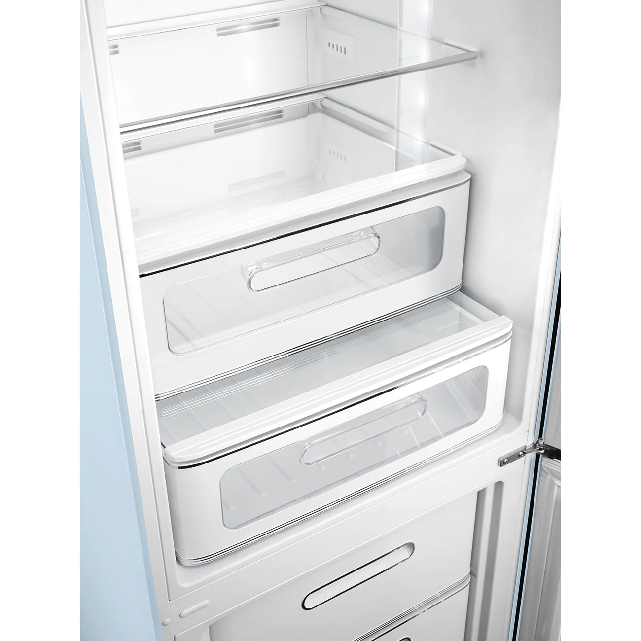 Smeg 60cm Retro Style 60/40 Fridge Freezer with NoFrost, Right Hand Hinge - Pastel Blue | SMG FAB32RPB6UK - Image 3