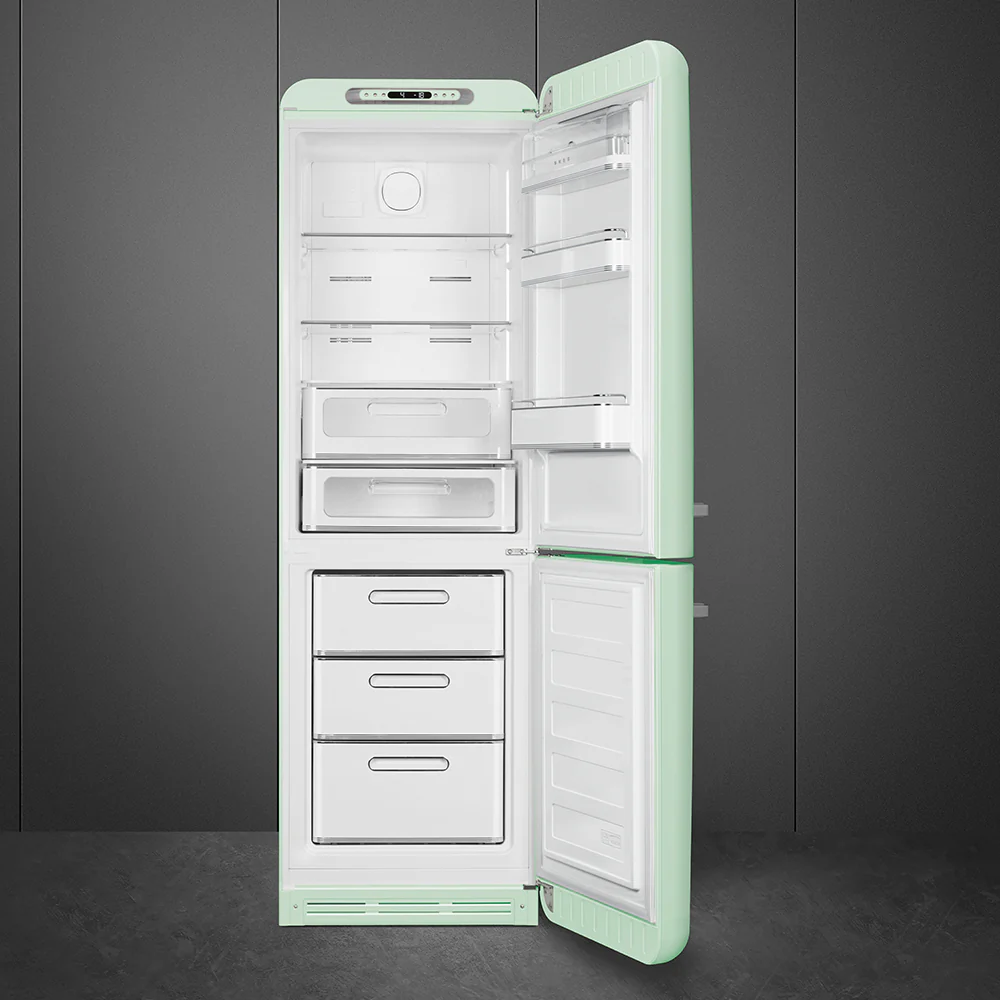 Smeg 60cm Retro Style 60/40 Fridge Freezer with NoFrost, Right Hand Hinge - Pastel Green | SMG FAB32RPG6UK - Image 7