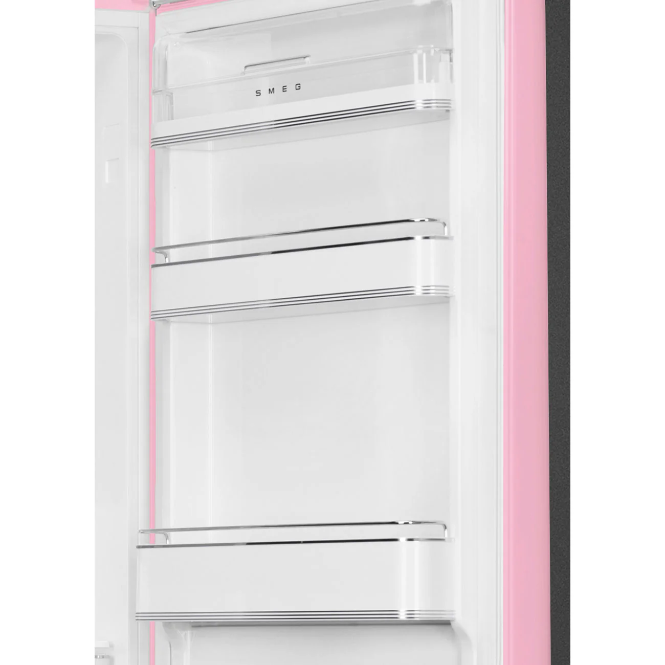 Smeg 60cm Retro Style 60/40 Fridge Freezer with NoFrost, Right Hand Hinge - Pink | SMG FAB32RPK6UK - Image 4