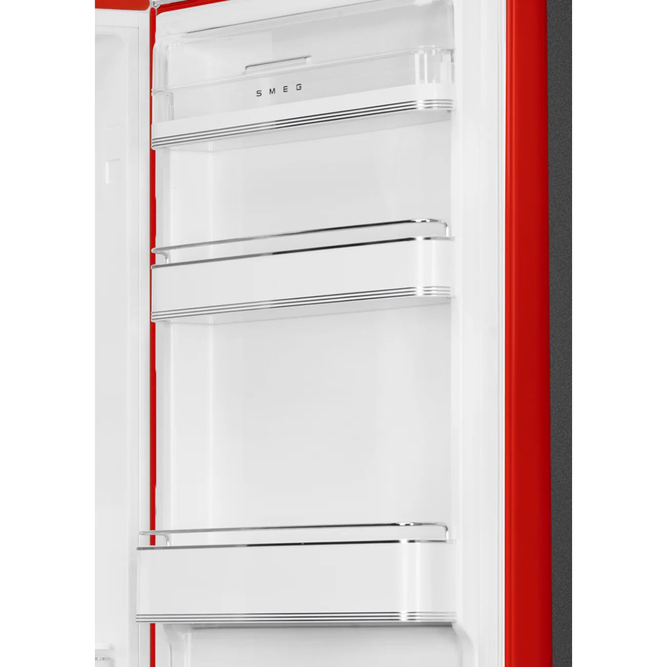 Smeg 60cm Retro Style 60/40 Fridge Freezer with NoFrost, Right Hand Hinge - Red | SMG FAB32RRD6UK - Image 4