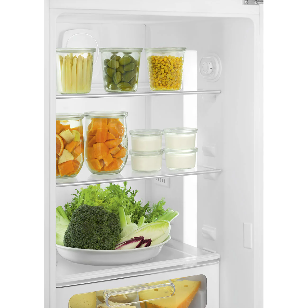 Smeg 60cm Retro Style 80/20 Fridge Freezer, Left Hand Hinge - Red | SMG FAB30LRD5UK - Image 5