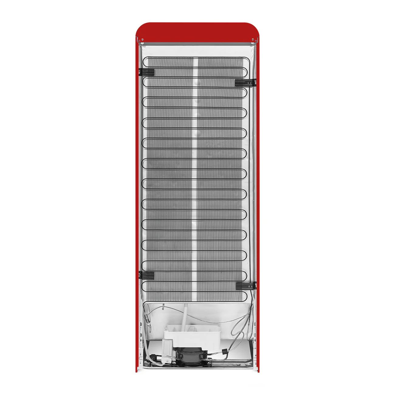 Smeg 60cm Retro Style 80/20 Fridge Freezer, Left Hand Hinge - Red | SMG FAB30LRD5UK - Image 8