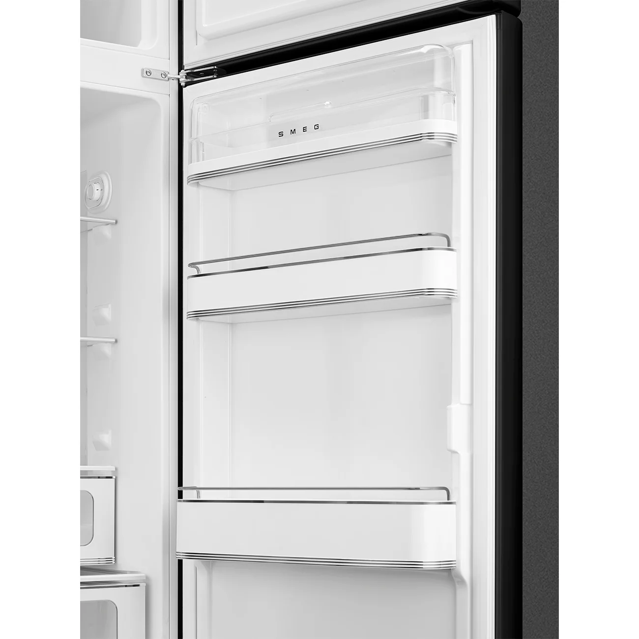 Smeg 60cm Retro Style 80/20 Fridge Freezer, Right Hand Hinge - Black | SMG FAB30RBL5UK - Image 7