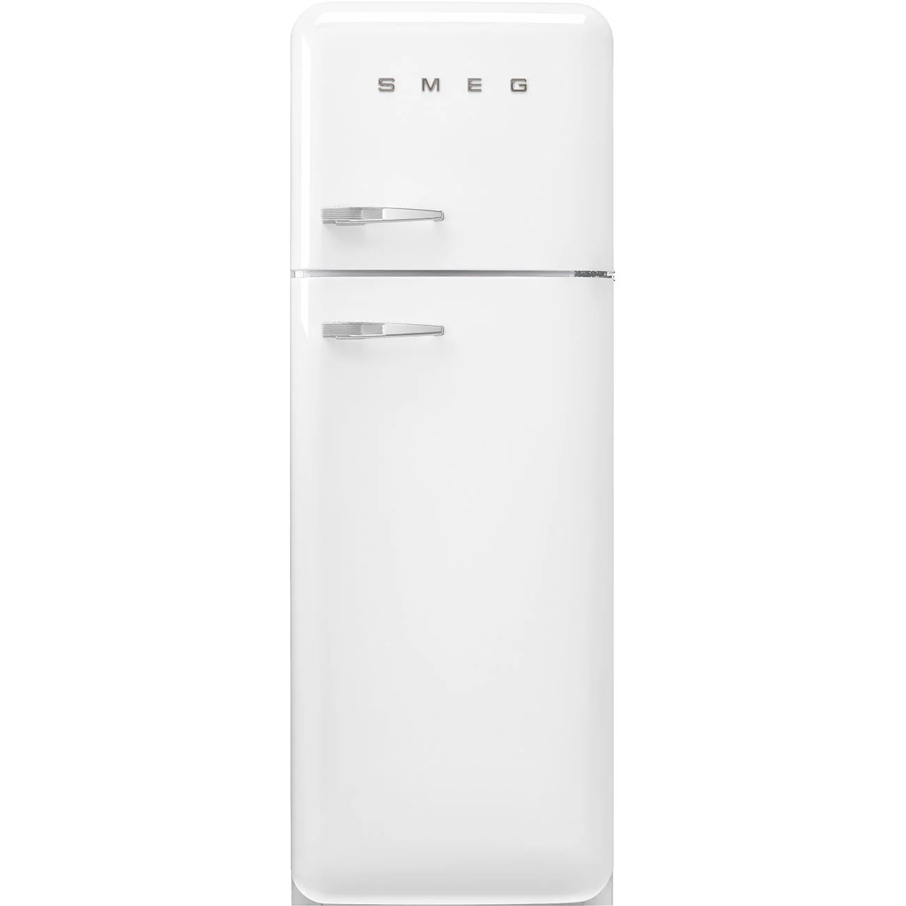Smeg 60cm Retro Style 80/20 Fridge Freezer, Right Hand Hinge - White | SMG FAB30RWH5UK