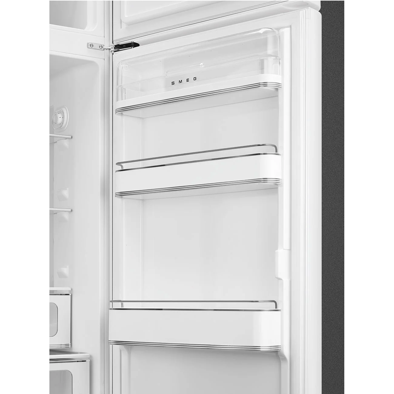 Smeg 60cm Retro Style 80/20 Fridge Freezer, Right Hand Hinge - White | SMG FAB30RWH5UK - Image 7