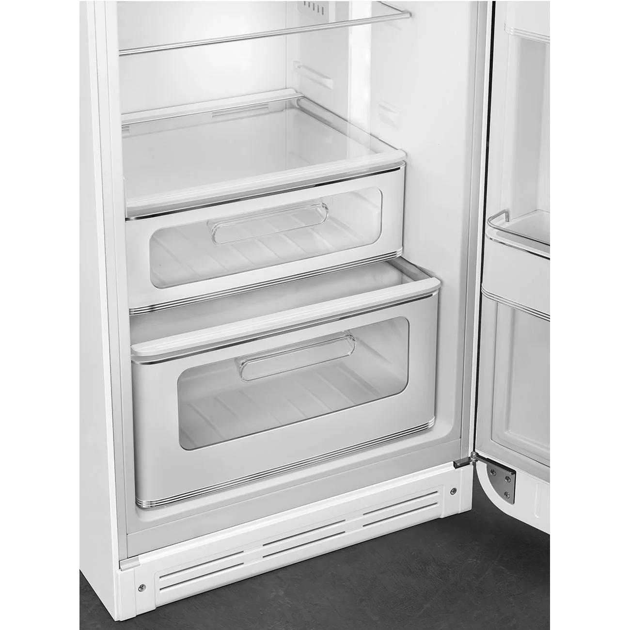 Smeg 60cm Retro Style 80/20 Fridge Freezer, Right Hand Hinge - White | SMG FAB30RWH5UK - Image 8