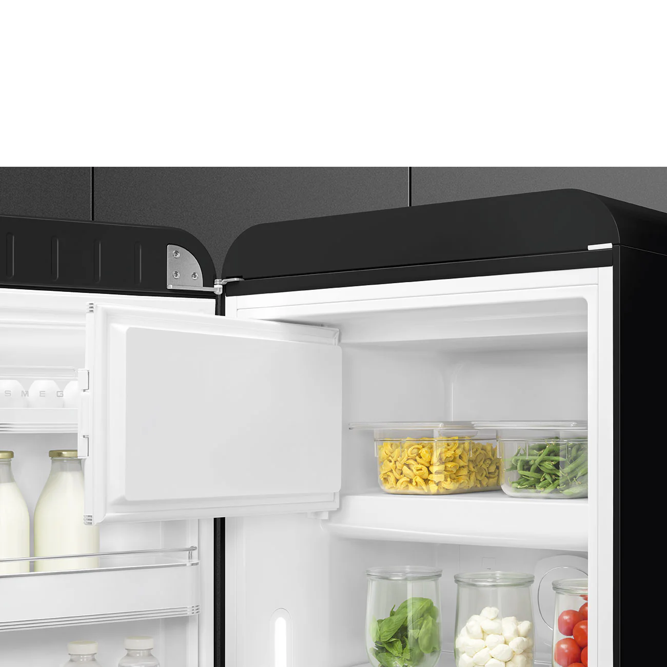 Smeg 60cm Retro Style Fridge With Icebox (6), Left Hand Hinged - Black | SMG FAB28LBL6UK - Image 5