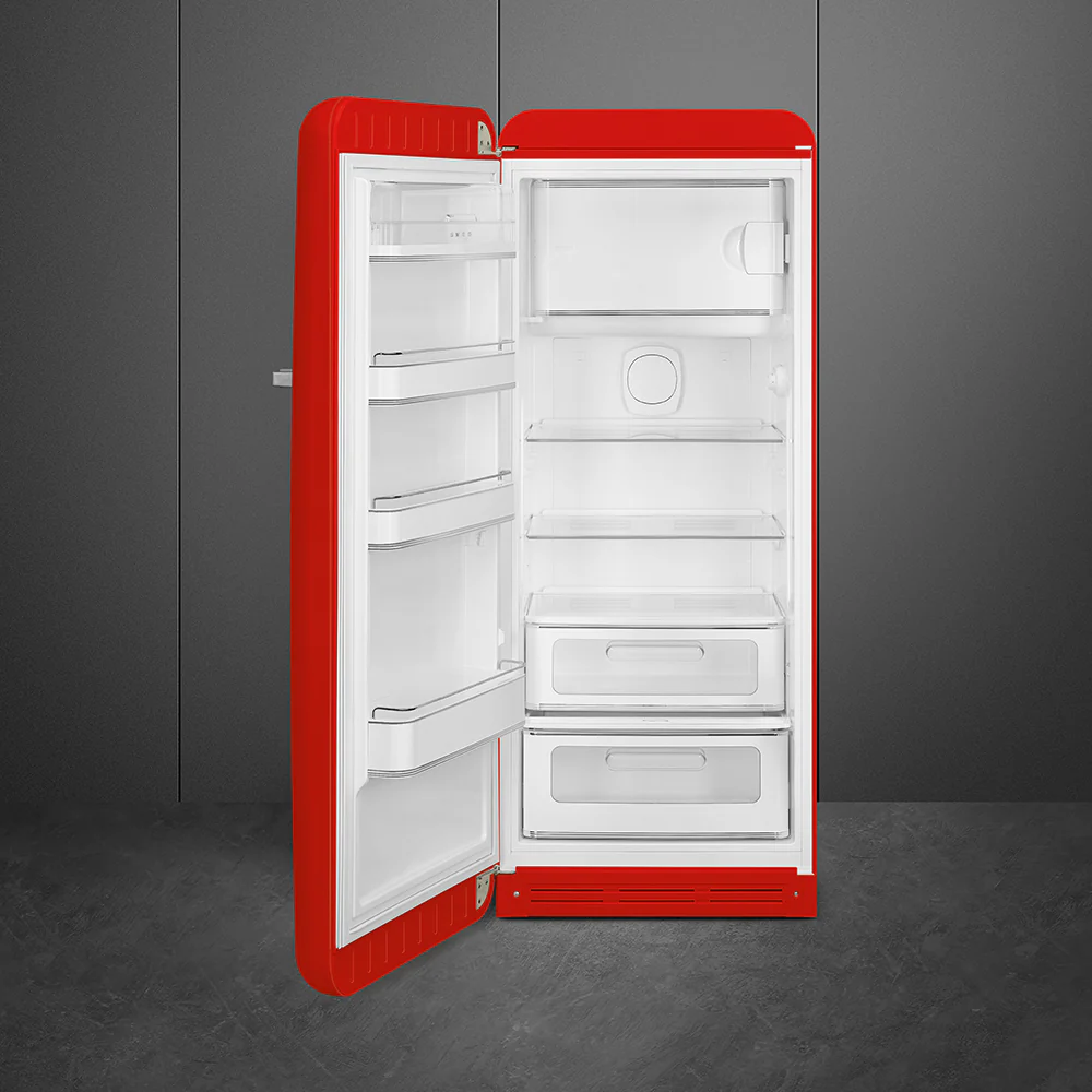 Smeg 60cm Retro Style Fridge With Icebox (6), Left Hand Hinged - Red | SMG FAB28LRD6UK - Image 5