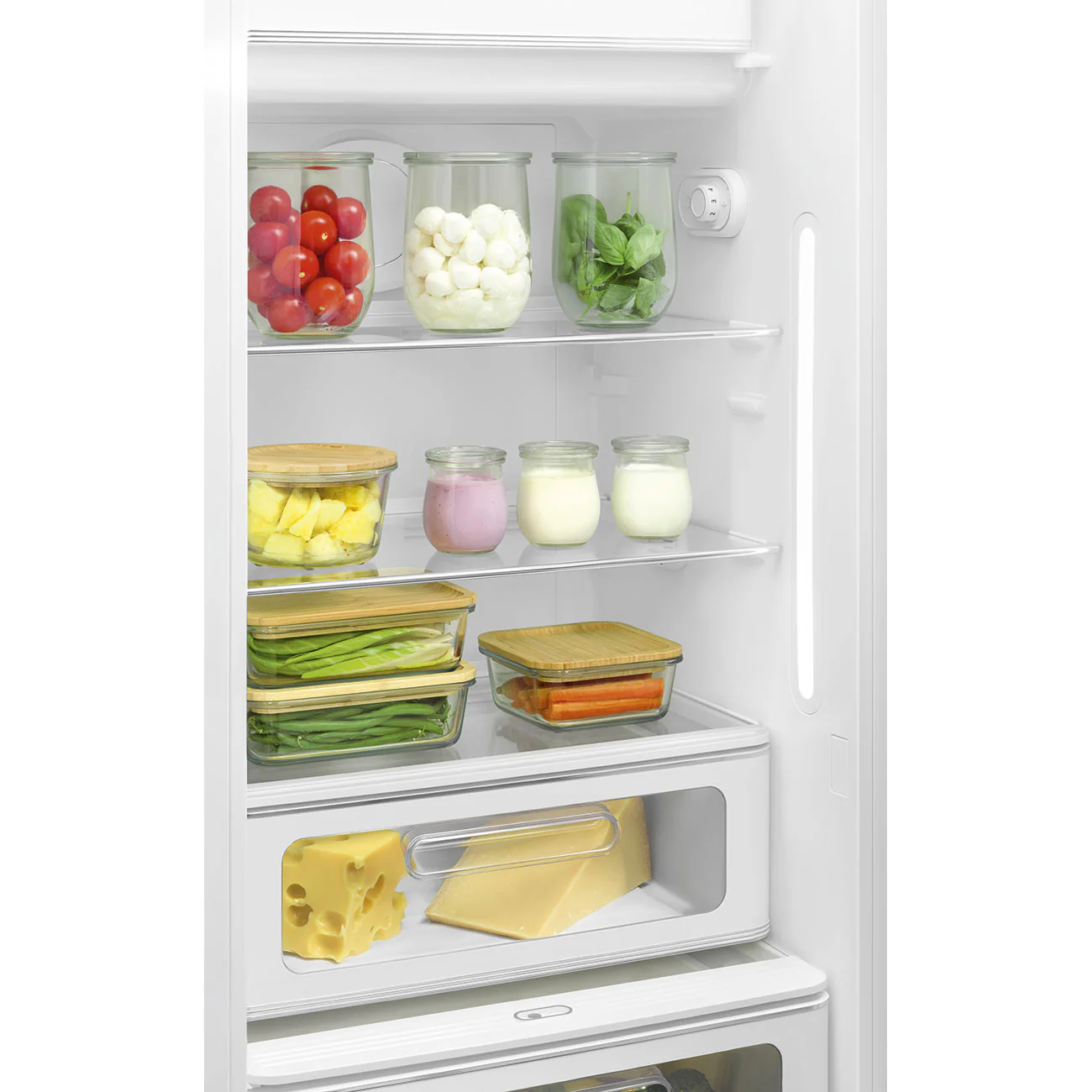 Smeg 60cm Retro Style Fridge With Icebox (6), Left Hand Hinged - Red | SMG FAB28LRD6UK - Image 7