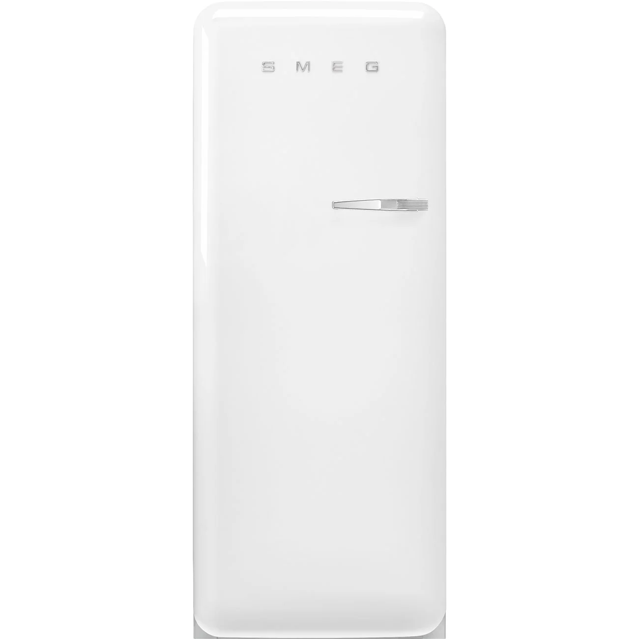 Smeg 60cm Retro Style Fridge With Icebox (6), Left Hand Hinged - White | SMG FAB28LWH6UK