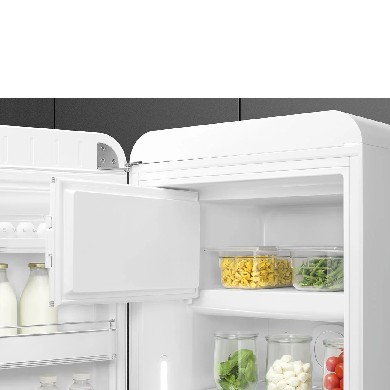 Smeg 60cm Retro Style Fridge With Icebox (6), Left Hand Hinged - White | SMG FAB28LWH6UK - Image 6