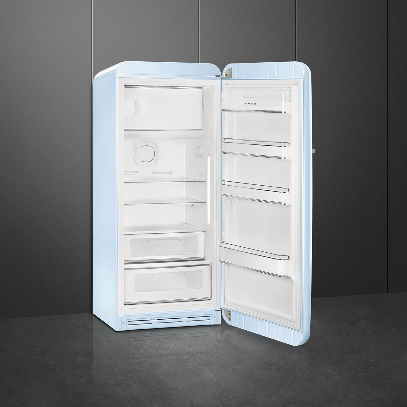 Smeg 60cm Retro Style Fridge With Icebox (6), Right Hand Hinged - Pastel Blue | SMG FAB28RPB6UK - Image 4