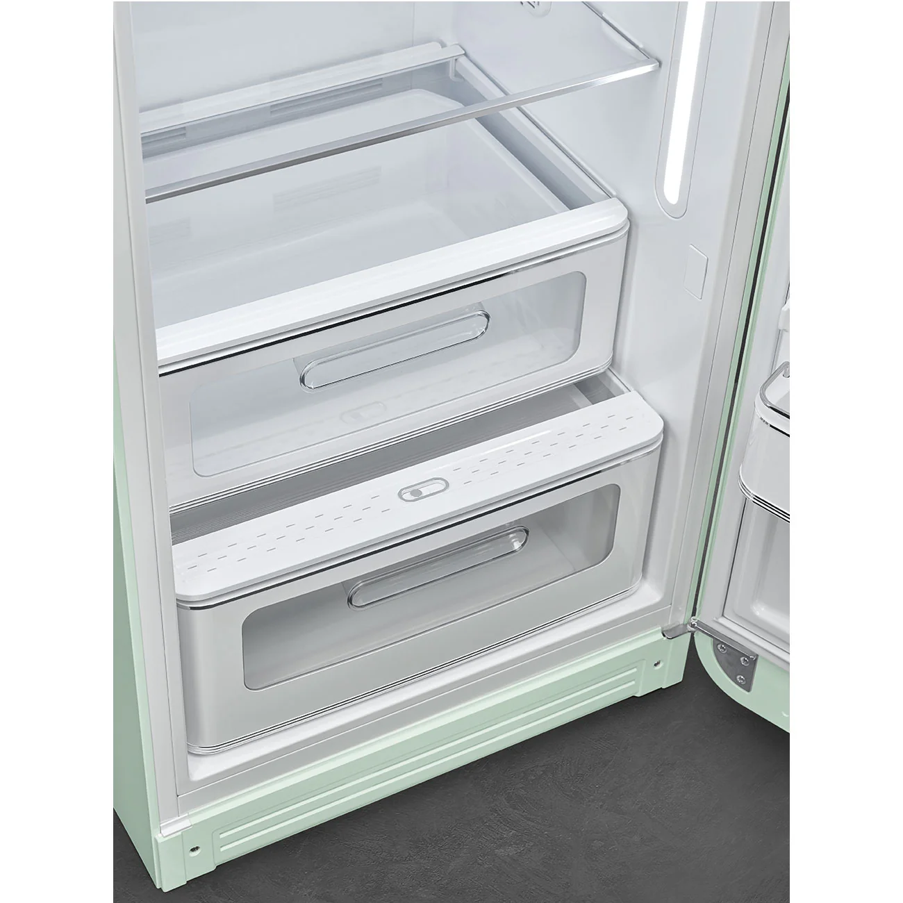 Smeg 60cm Retro Style Fridge With Icebox (6), Right Hand Hinged - Pastel Green | SMG FAB28RPG6 - Image 6