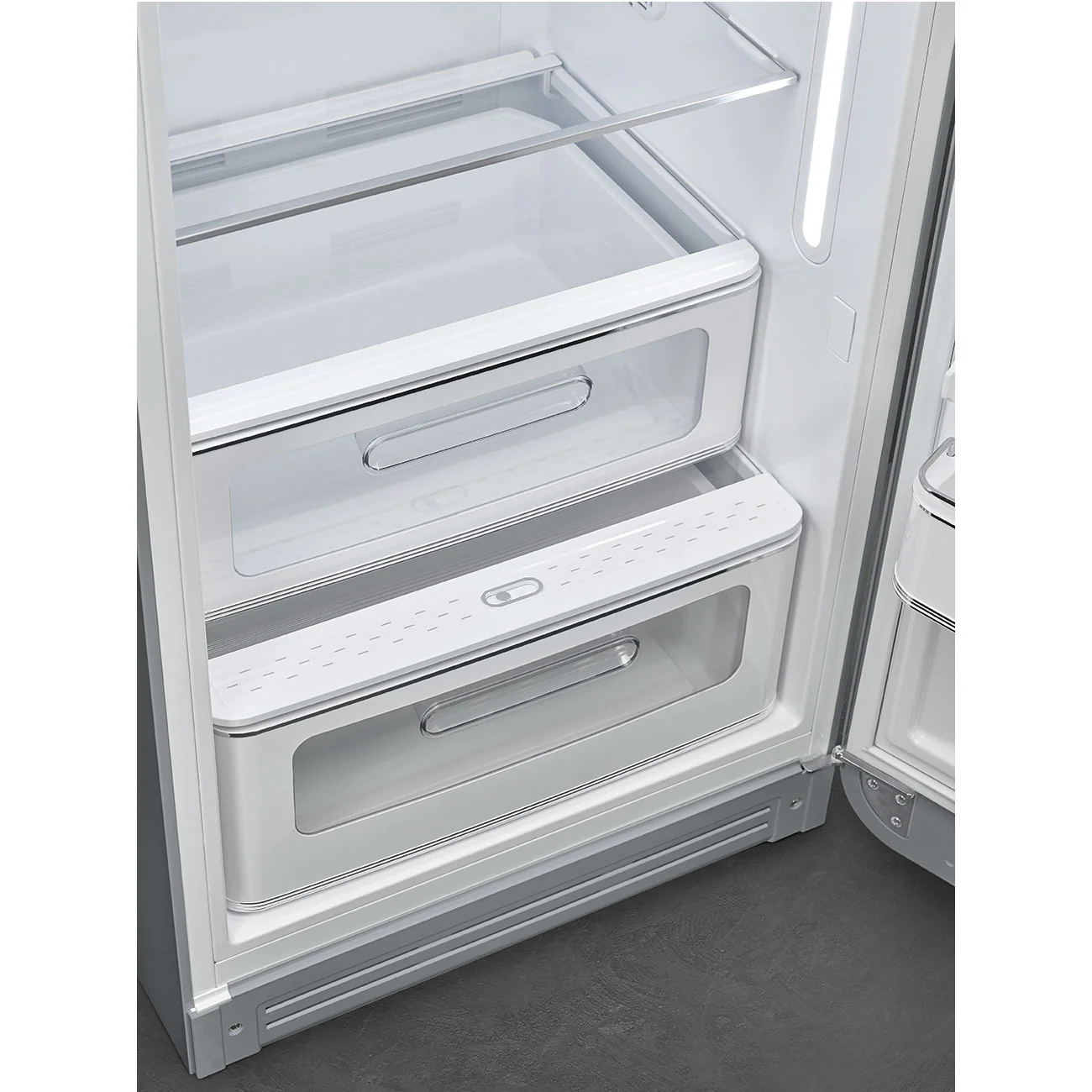 Smeg 60cm Retro Style Fridge With Icebox (6), Right Hand Hinged - Silver | SMG FAB28RSV6 - Image 5