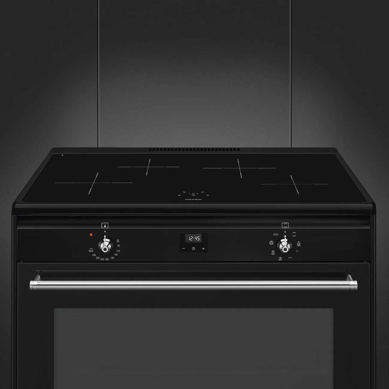 Smeg 90x60 cm Concert Classic Full Electric Cooker with Induction Hob - Black | SMG CX91IMBL - Image 5